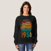 Sweatshirt Awesome Since February 1958 65 Years Old 65th Birt (Devant entier)