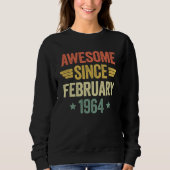 Sweatshirt Awesome Since February 1964 (Devant)