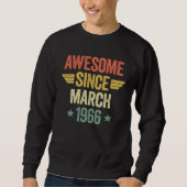 Sweatshirt Awesome Since March 1966 (Devant)