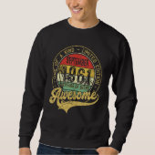 Sweatshirt Awesome Since September 1961 One Of A Kind (Devant)