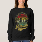 Sweatshirt Awesome Since September 1975 One Of A Kind (Devant)
