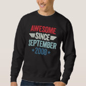 Sweatshirt Awesome Since September 2008 (Devant)
