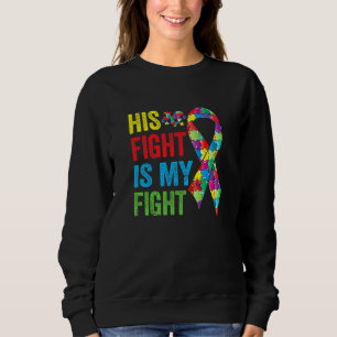Sweatshirt Awome Son Combat Est Mon Combat Sensibilisation su