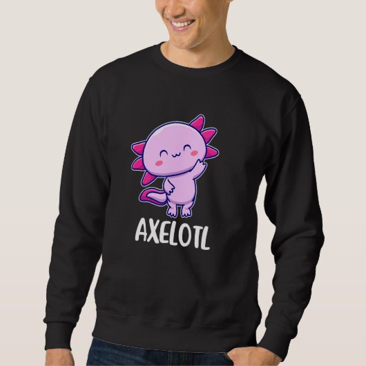 Sweatshirt Axelotl Axolotl Cute Pour Ax Ou Axel (Devant)