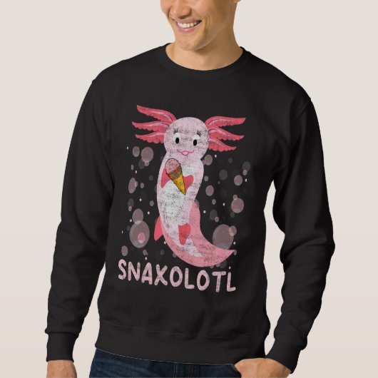 Sweatshirt Axolotl Animaux Farcis Et Snacks (Devant)
