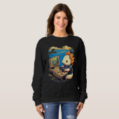 Sweatshirt Axolotl Fish Playing Video Game Lizard Gamer (Devant entier)