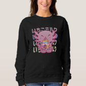 Sweatshirt Axolotl, Kawaii,   1 (Devant)