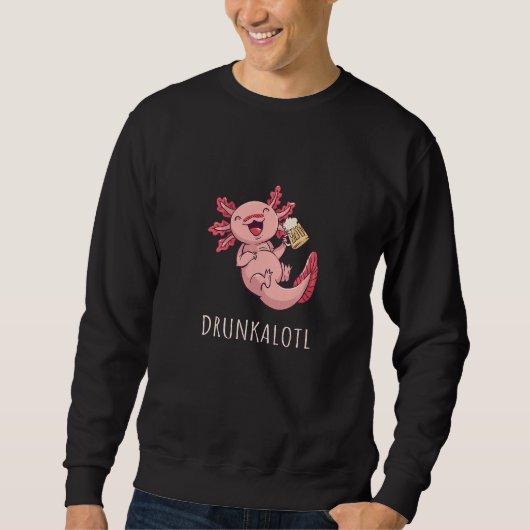 Sweatshirt Axolotl Pet Axolotl Beer (Devant)
