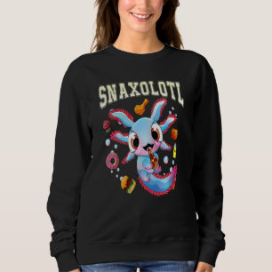 Sweatshirt Axolotl Snaxolotl Alimentation Plush Animaux Femme