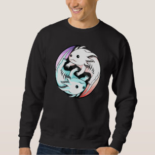 Sweatshirt Axolotl Yin Yang Cute Mexicaine Marche Poissons Ga
