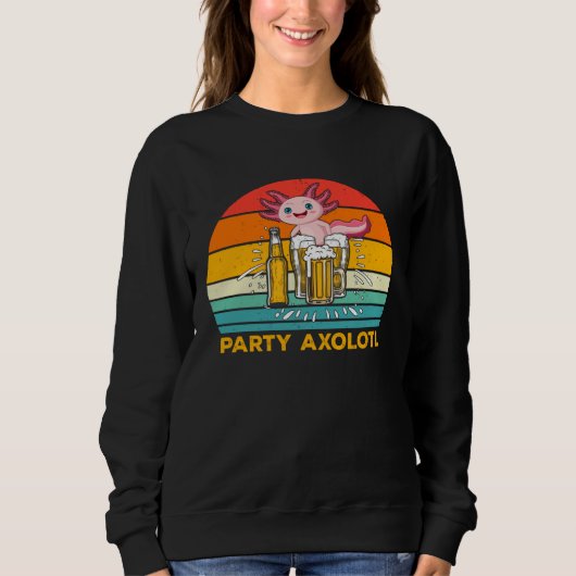 Sweatshirt Axolotls Is My Spirit Animal Heart Filled With Par (Devant)