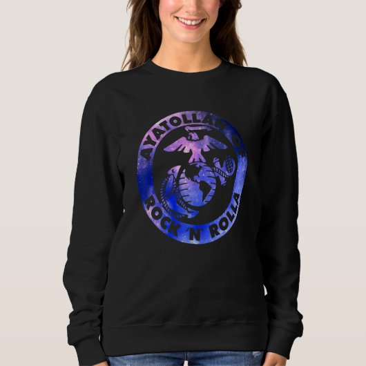 Sweatshirt Ayatollah De Rock N Rolla Galaxy (Devant)