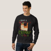 Sweatshirt Ayez un catmas méduse (Devant entier)