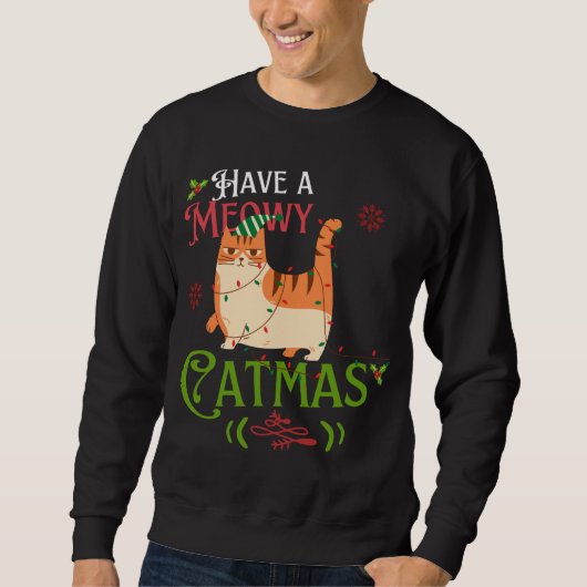 Sweatshirt Ayez un catmas méduse (Devant)