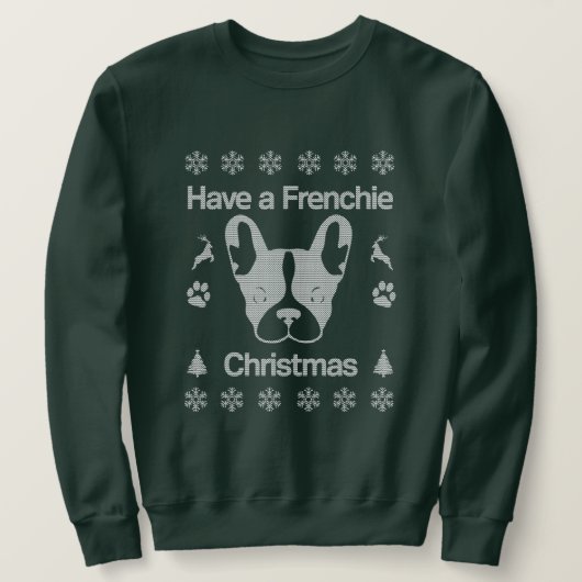Sweatshirt Ayez Un Chandail Français De Noël Hors Épaule. (Design devant)
