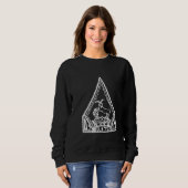 Sweatshirt Azazel Satan Chèvre Demon Grimoire Occult Tee (Devant entier)