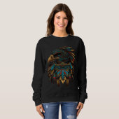 Sweatshirt Azteca Falcon Traditional Aztec Colorful Mexican A (Devant entier)