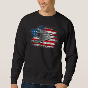 Sweatshirt B 2 Bombardement de l'esprit furtif de l'avion str
