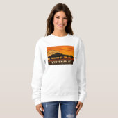 Sweatshirt B-2 Jet Sunset Art - Whiteman AFB Poster Style (Devant entier)