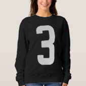 Sweatshirt B Day Number 3 Monogram Norwester Font Initial Alp (Devant)