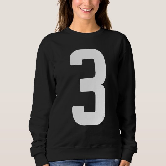 Sweatshirt B Day Number 3 Monogram Norwester Font Initial Alp (Devant)