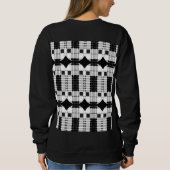 Sweatshirt B&W Purple Hearts Beating (Dos)