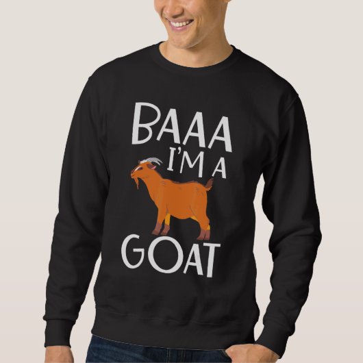 Sweatshirt Baaaa Je Suis Une Chèvre Billy Chèvre (Devant)
