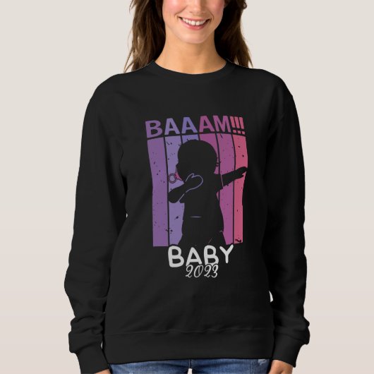 Sweatshirt Baam Girl Baby 2023 Dab Pregnancy Expectant Mother (Devant)