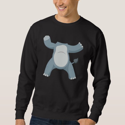Sweatshirt Baby Elephant Body Design For Men Women Kids (Devant)