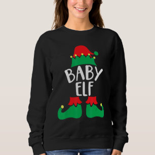 Sweatshirt Baby Elf Matching Family Group Christmas Party Paj