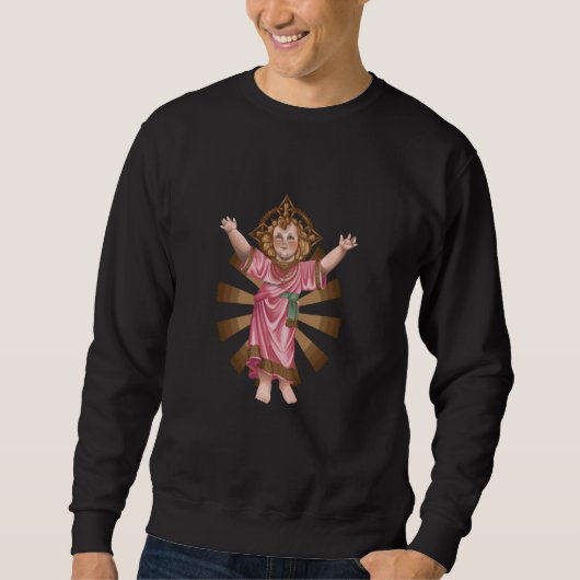 Sweatshirt Baby Jesus religion (Devant)