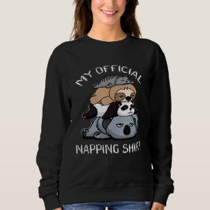 Sweatshirt Baby Lazy Koala Panda Sloth Chat Mon Nappi Officie