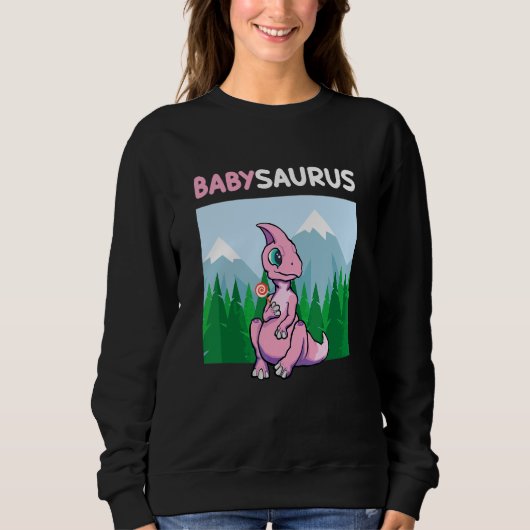 Sweatshirt Babysaurus Dinosaur Cute Kiddo Hadrosaur 3 (Devant)