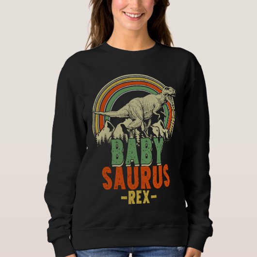 Sweatshirt Babysaurus Rex Christmas Dinosaur Matching Family (Devant)