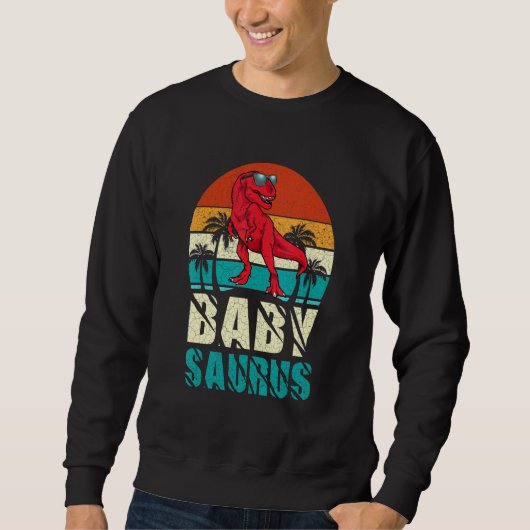 Sweatshirt Babysaurus T Rex Dinosaur Bébé Saurus Correspondan (Devant)
