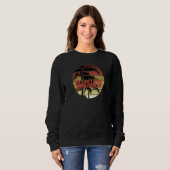 Sweatshirt Bachata Palm Sunset Design Pour Danseur (Devant entier)