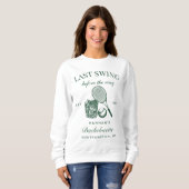Sweatshirt Bache Green Dernier Swing Avant Le Ring Tennis (Devant entier)