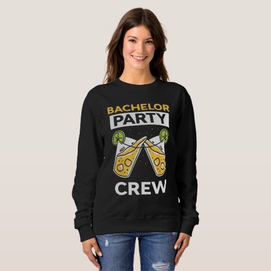 Sweatshirt Bachelor Party Crew Bride Groom Team (Devant entier)