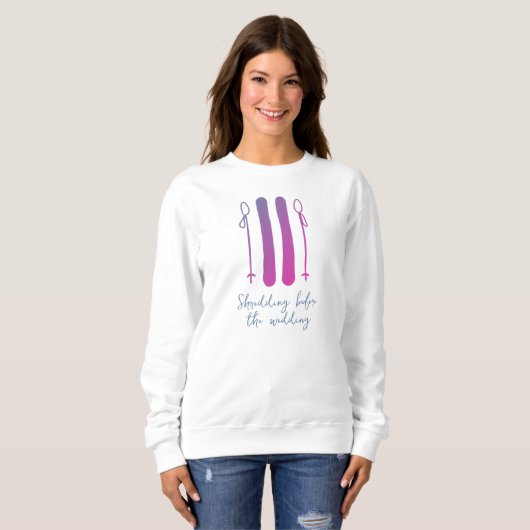 Sweatshirt Bachelorette Apres Ski Neon (Devant entier)