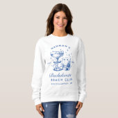 Sweatshirt Bachelorette Retro Modern Minimalist Bridesmaid (Devant entier)