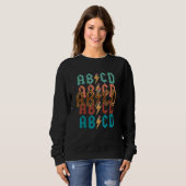 Sweatshirt Back In Class ABCD Teacher ABCD Rocks Back To Scho (Devant entier)