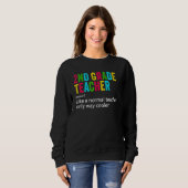 Sweatshirt Back To School 2nd Grade Teacher Team  Definition (Devant entier)