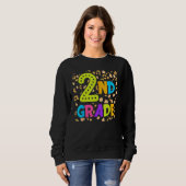 Sweatshirt Back To School 2nd Second Grade Teacher Student Ki (Devant entier)