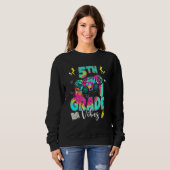 Sweatshirt Back To School 5th Grade Vibes Video Game Teacher  (Devant entier)