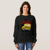 Sweatshirt Back To School Funny The WHEELS On The BUS Toddler (Devant entier)