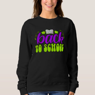 Sweatshirt Back to School Green Apples