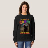Sweatshirt Back To School I'm Ready to Crush 6th Grade Monste (Devant entier)