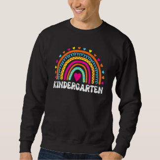 Sweatshirt Back To School Kindergarten Squad Rainbow Teacher 