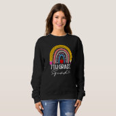 Sweatshirt Back To School Rainbow 7th Seventh Grade Squad For (Devant entier)
