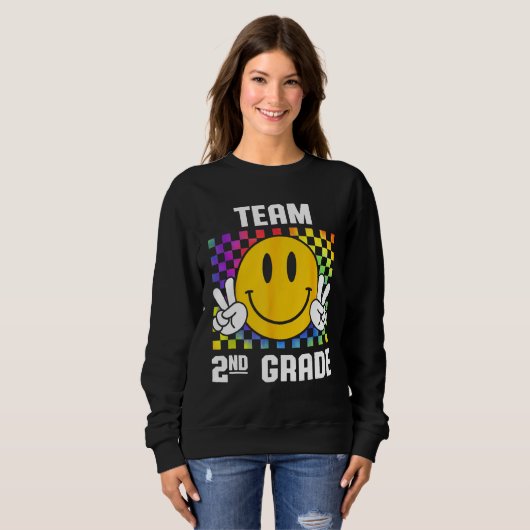 Sweatshirt Back To School Team 2nd Garde Smile Back To School (Devant entier)